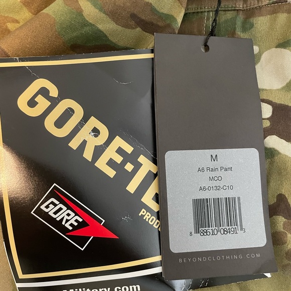 NWT RARE Beyond Clothing Military Issued A6 Gore-Tex Rain Pant in Multicam - Med - Picture 2 of 3